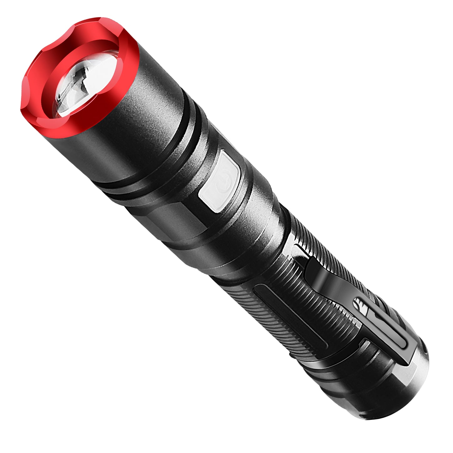 GOFORWILD Rechargeable LED Flashlight with 5 Modes, Tactical Flashlight 950 High Lumen, Zoomable, IP65 Water-Resistant Powerful Camping and Emergency Flashlights