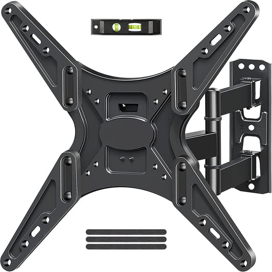 MOUNT PRO Full Motion TV Wall Mount for Most 26-55 Inch TVs, Tilting TV Mount Bracket with Swivels Articulating Arms Max VESA 400X400mm, 88lbs