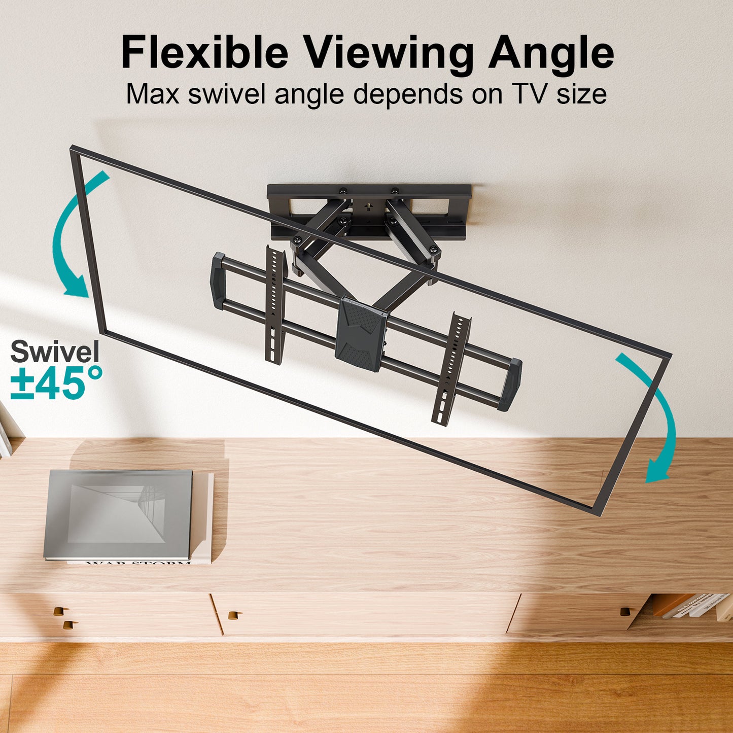 MOUNT PRO Full Motion TV Mount for Most 42-82 inch TVs TR0028