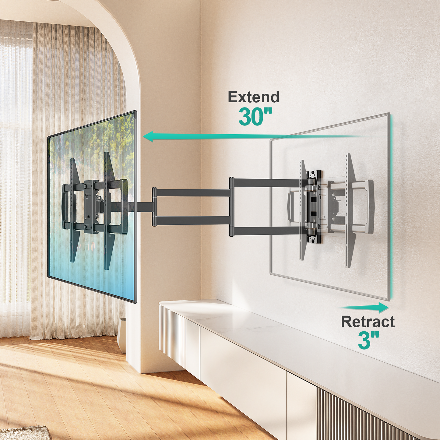 MOUNT PRO TV Wall Mount for Most 32-75 inch TVs TR0057-L