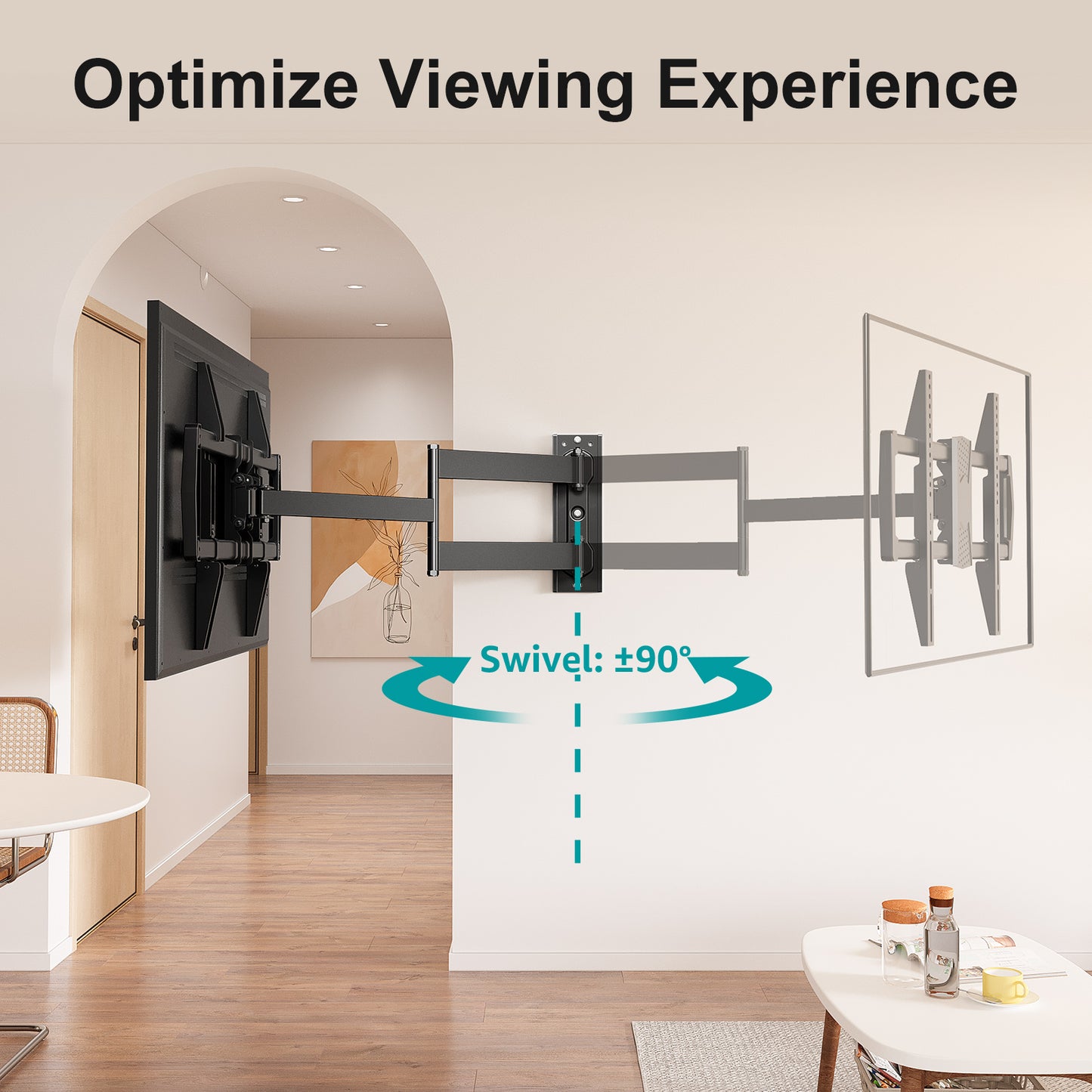 MOUNT PRO Long Arm TV Wall Mount for Most 32-75 Inch TVs TR0076