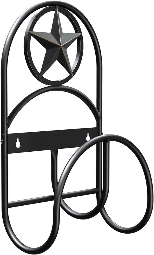 GOFORWILD Garden Hose Holder, Decorative Hose Butler Sturdy Water Hose Rack, Durable Wall Hose Hanger, Holds 125-Feet of 5/8-Inch Hose, Hose Reel, Made of Gauge Steel