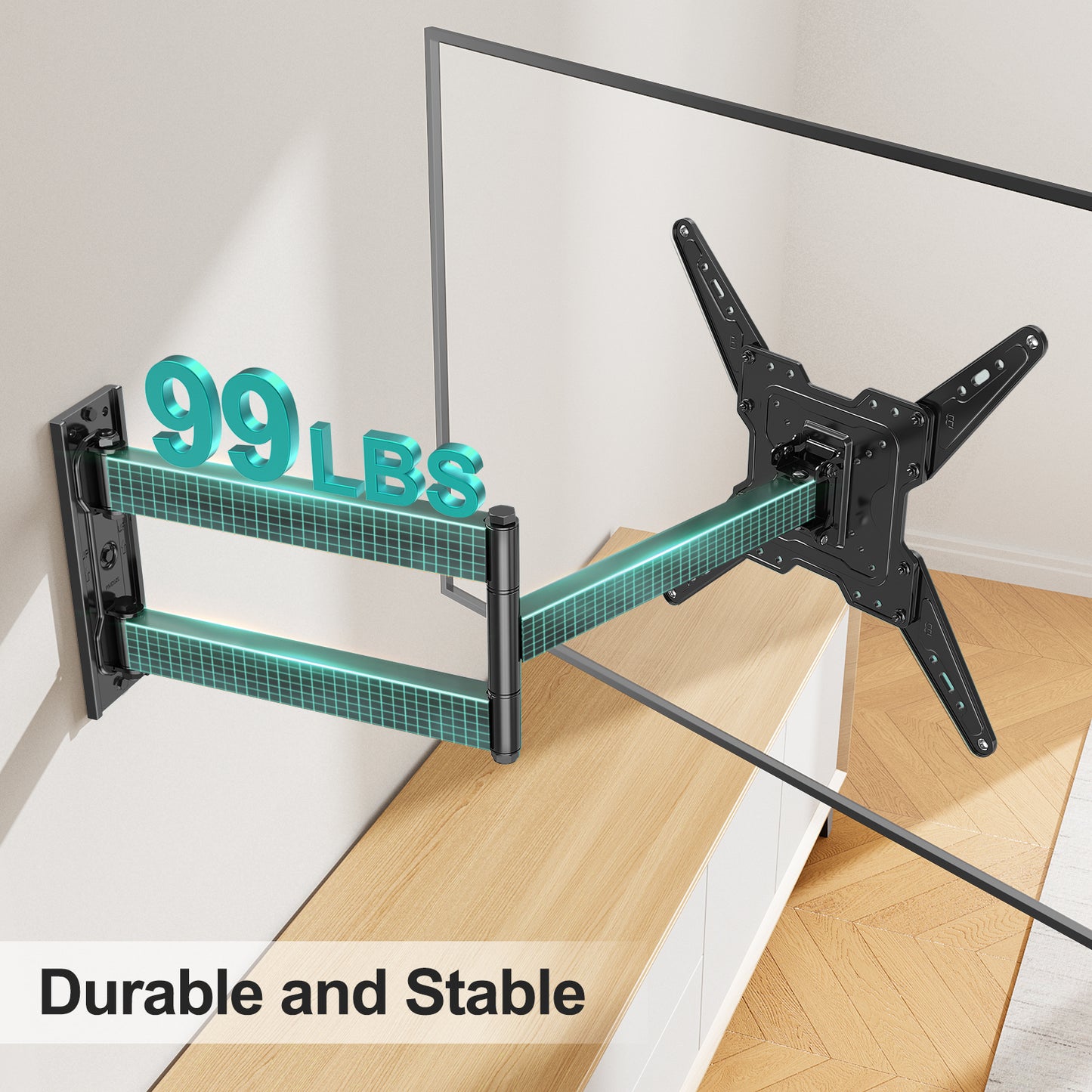 MOUNT PRO Long Arm Corner TV Mount for Most 32-65 Inch TVs TR0075