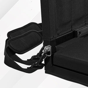 GOFORWILD portable folding stadium seats  with Back Support Bleacher Chairs with Back and Cushion Thick Padded Bleacher Seats Includes Shoulder Strap