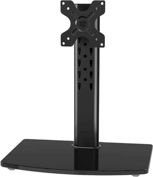 MOUNT PRO Single Monitor Stand Fits Max 32 inch/22 lbs Computer Screen, Free Standing Monitor Desk Stand, Monitor Mount with Height Adjustable, Swivel, Tilt, Rotation, VESA Monitor Stand 100x100