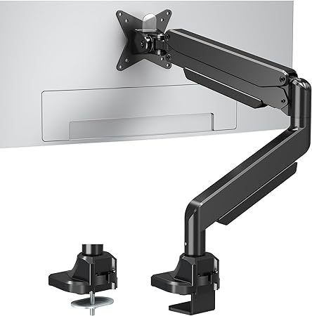 MOUNT PRO Single Monitor Mount for 22-49 inch Ultrawide Computer Screen, Premium Aluminum Heavy Duty Monitor Arm Desk Mount Holds 6.6lbs to 33lbs, Gas Spring Full Motion Monitor Stand, VESA Mount