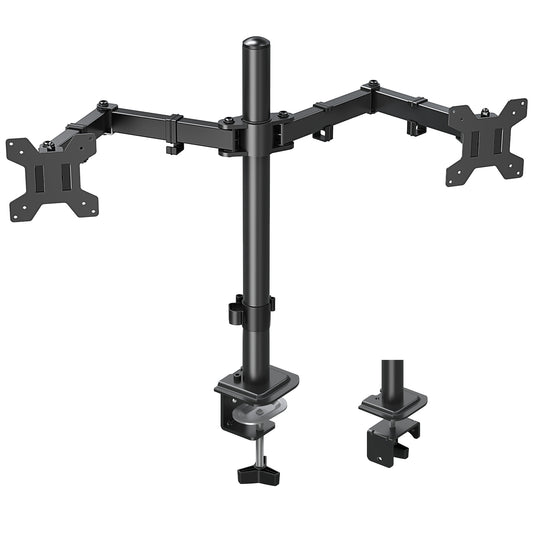 MOUNT PRO Dual Monitor Mount Fits 13-32 Inch/17.6lbs LCD Screen, Computer Monitor Desk Mount, Articulating Monitor Arm, Height Adjustable Monitor Stand for 2 Monitors, VESA Mount 75x75/100x100mm