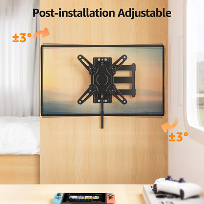 GOFORWILD Lockable RV TV Mount, Full Motion RV Mount for Most 13-43 inch TV, TV Wall Mount for Camper Truck Trailer Marine Boat Motor Home, Max VESA 200x200mm, up to 33LBS, 7021