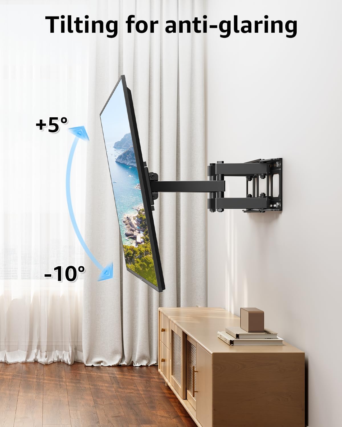 Mountory TV Mount  Full Motion Swivel TV Bracket