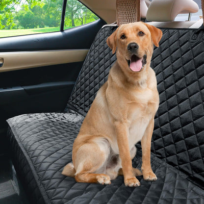 PETICON Waterproof Scratchproof Pet Bench Seat Covers for Cars Trucks Nonslip Durable Back Seat Cover for Dogs