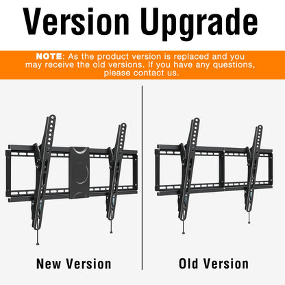 MOUNT PRO Tilting TV Wall Mount for Most 37-75 Inch TVs, TV Mount TV Bracket Holds up to 110lbs, Max 600x400mm