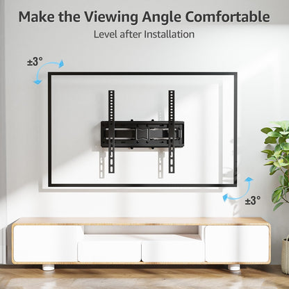 MOUNT PRO Full Motion TV Wall Mount for Most 26-64 Inch TVs, TV Bracket with Dual Swivel Articulating Arm Max VESA 400x400mm up to 88 lbs